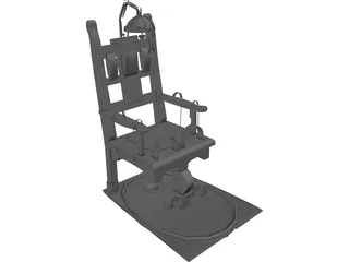 Electric Chair 3D Model preview