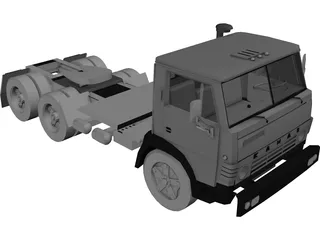 KAMAZ Truck 3D Model preview