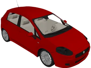 Fiat Punto 3D Model preview