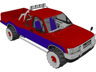 Toyota Hilix SURF Sport 3D Model preview
