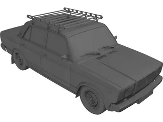 VAZ 2105 Lada 3D Model preview