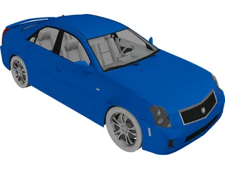 Cadillac CTS 3D Model preview