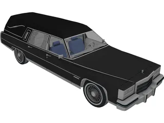 Cadillac Hearse 3D Model preview