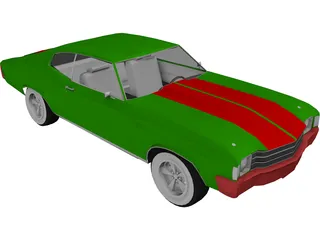 Chevrolet Chevelle (1980) 3D Model preview