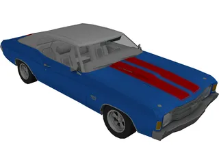 Chevrolet Chevelle SS (1972) 3D Model preview