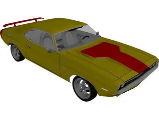 Dodge Challenger (1970) 3D Model preview
