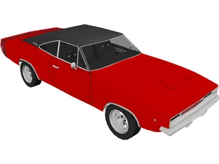 Dodge Charger (1968) 3D Model preview