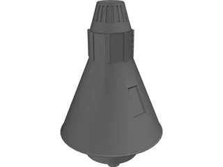 Aurora 7 Spaceship 3D Model preview