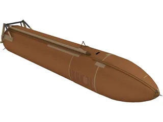 Space Shuttle External Tank 3D Model preview