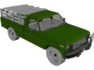 Ford F-100 (1980) 3D Model preview
