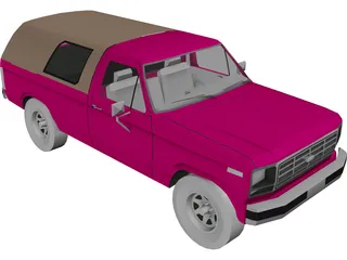 Ford F-150 (1980) 3D Model preview