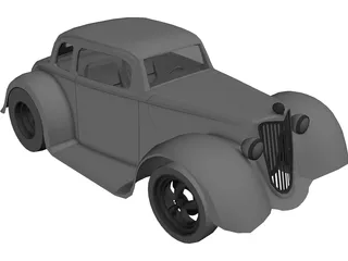 Ford Hot Rod (1930) 3D Model preview