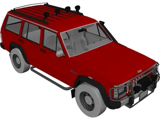 Jeep Grand Cherokee (1985) 3D Model preview