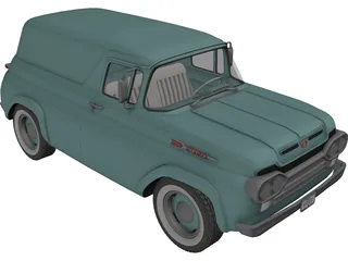 Ford Panel (1960) 3D Model preview