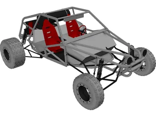 Dune Buggy 3D Model preview