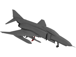 F-4E Phantom 3D Model preview