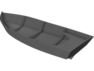 Sea Skiff Boat 3D Model preview