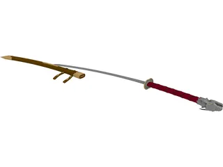 Elvin Sword 3D Model preview