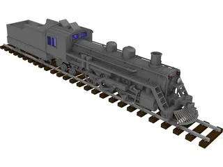Steamlocomotive 3D Model preview