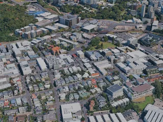 Auckland City, New Zealand (2024) 3D Model preview