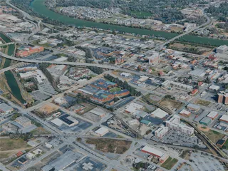 Augusta City, GA, USA (2024) 3D Model preview