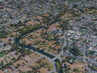 Christchurch City, New Zealand (2024) 3D Model preview