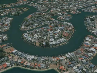 Gold Coast City, Australia (2023) 3D Model preview