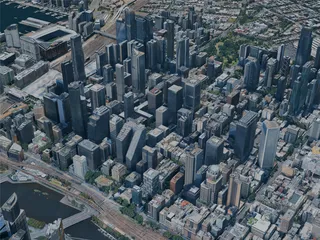 Melbourne City, Australia (2023) 3D Model preview