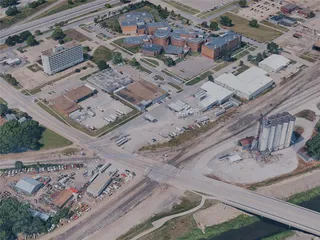 Topeka City, KS, USA (2024) 3D Model preview