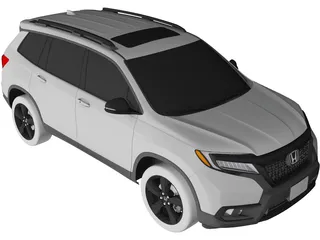 Honda Passport (2019) 3D Model preview