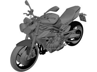 Triumph Street Triple R (2014) 3D Model preview