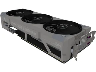 ASUS TUF GeForce RTX 5070 Ti 3D Model preview