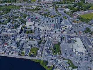 Athlone City, Ireland (2023) 3D Model preview