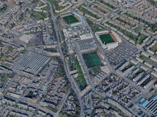 Dundee City, UK (2025) 3D Model preview