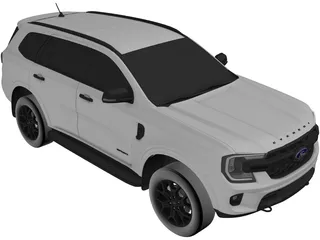 Ford Everest Sport (2023) 3D Model preview