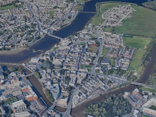 Limerick City, Ireland (2024) 3D Model preview