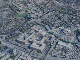 Nottingham City, UK (2025) 3D Model preview