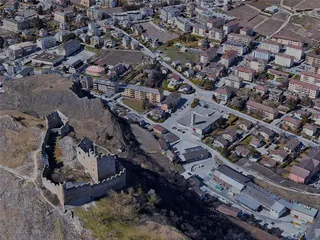 Sion City, Switzerland (2023) 3D Model preview