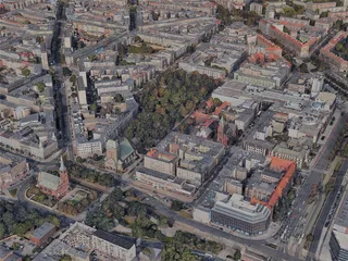 Szczecin City, Poland (2023) 3D Model preview