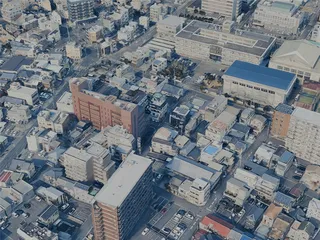 Takamatsu City, Japan (2025) 3D Model preview
