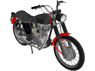 Ducati 350 Scrambler (1971) 3D Model preview