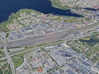 Tampere City, Finland (2023) 3D Model preview