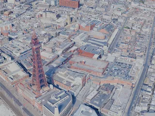 Blackpool City, UK (2025) 3D Model preview
