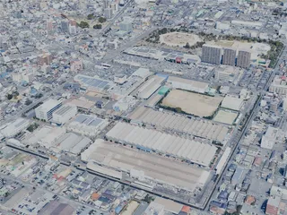 Fukuyama City, Japan (2025) 3D Model preview