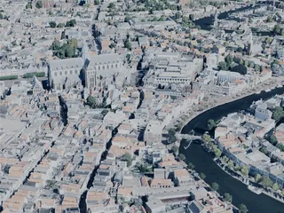 Haarlem City, Netherlands (2024) 3D Model preview