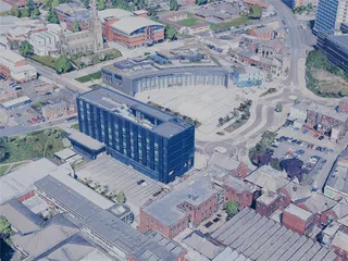 Preston City, UK (2024) 3D Model preview