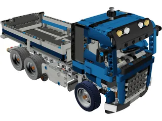 Lego Technic Truck 3D Model preview
