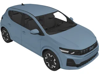 Dacia Sandero (2026) 3D Model preview