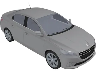 Peugeot 301 (2013) 3D Model preview