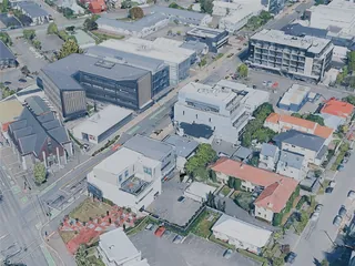 Christchurch City, New Zealand (2025) 3D Model preview
